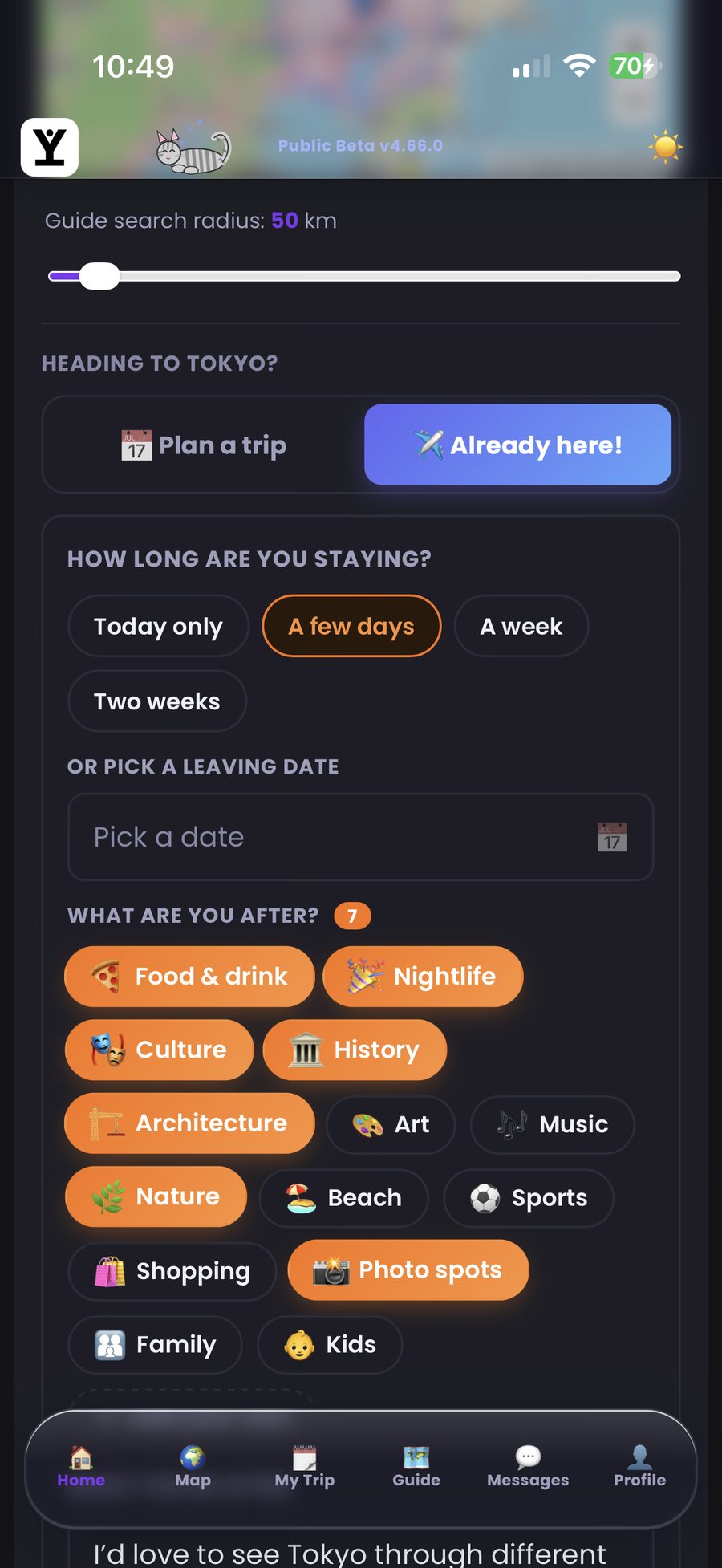 Plan the details: your dates and what you want to see