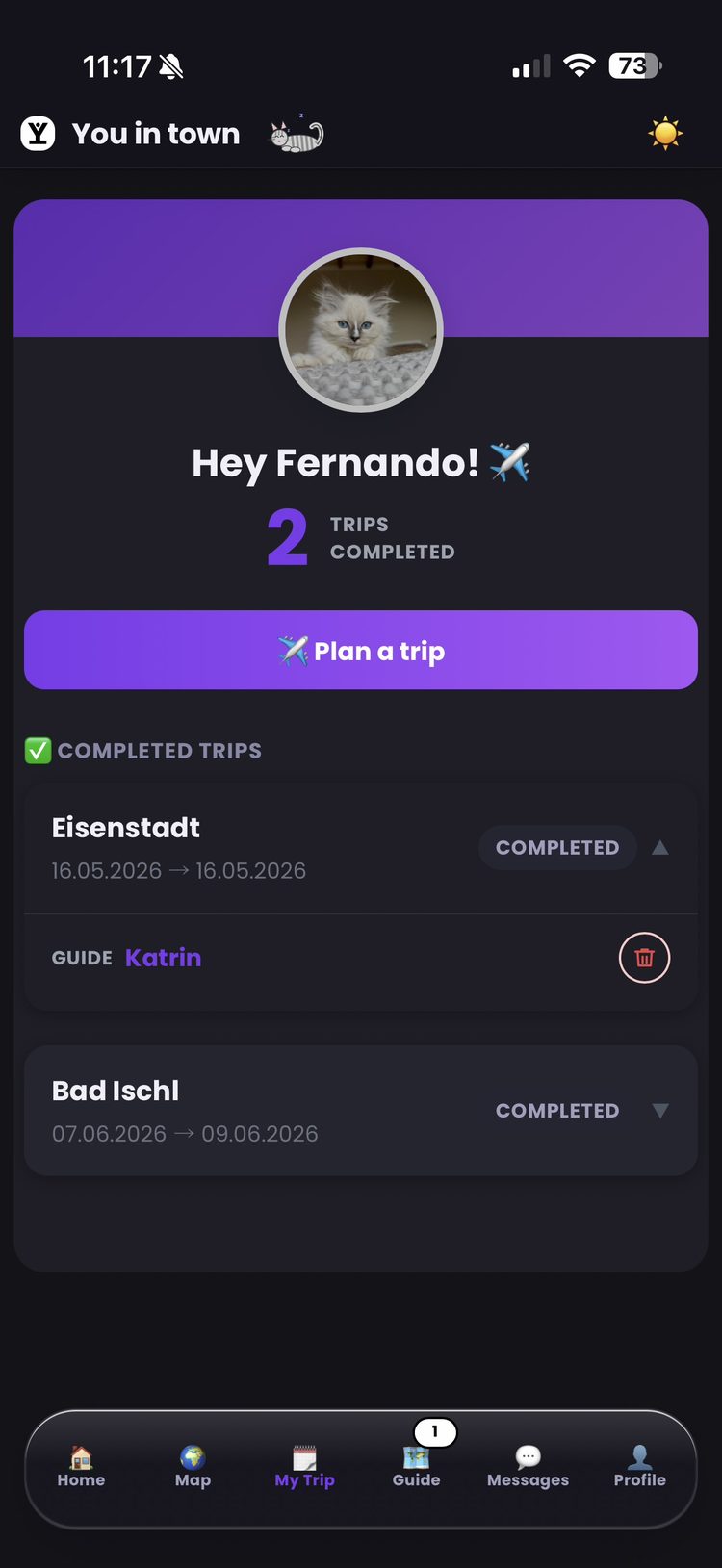 Keep track of every trip