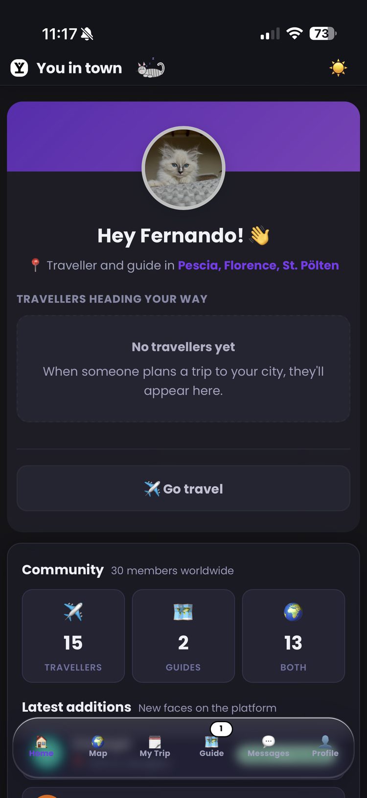 Join a growing community of travellers and locals