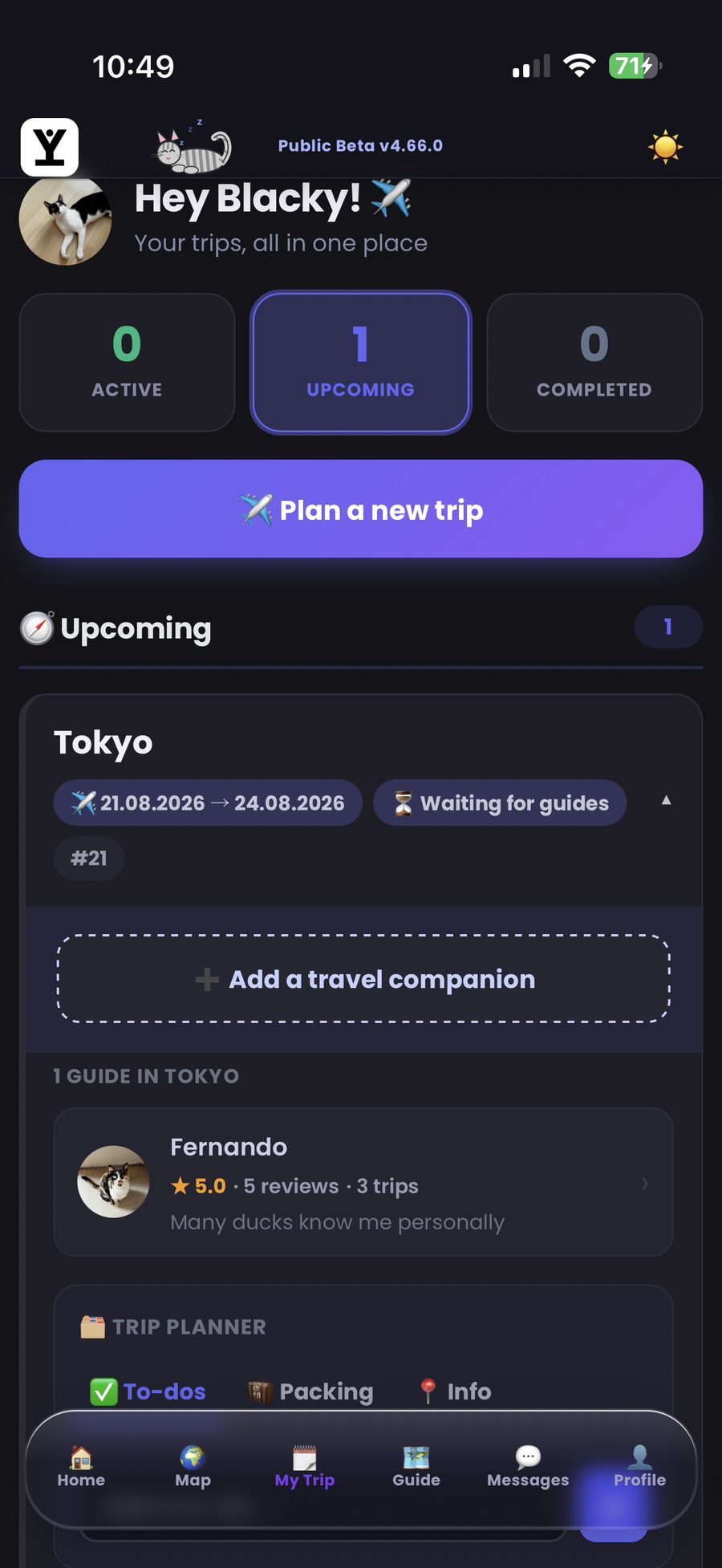 Keep track of every trip